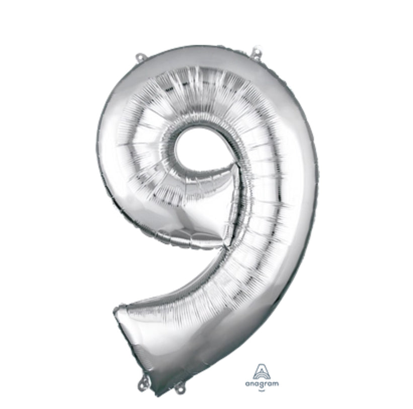Foil Numbers- Silver