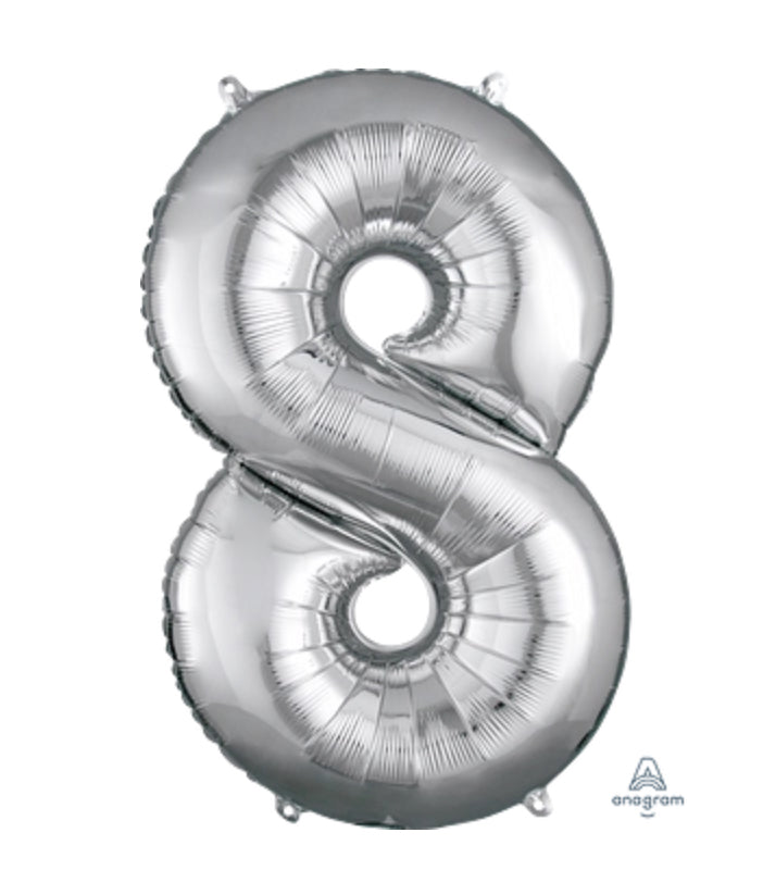 Foil Numbers- Silver