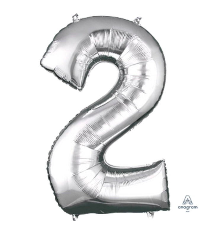 Foil Numbers- Silver