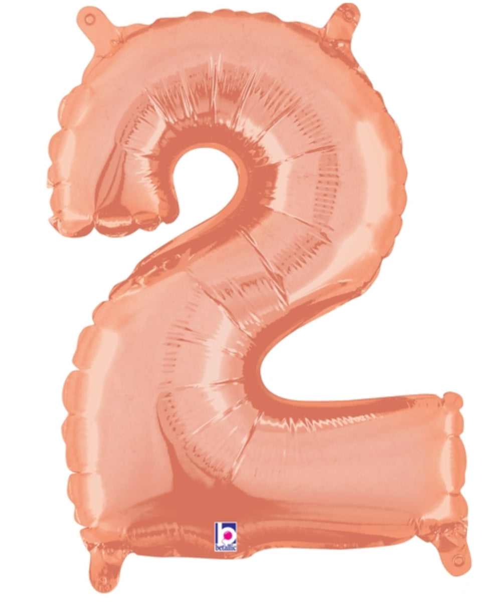 Foil Numbers- Rose Gold