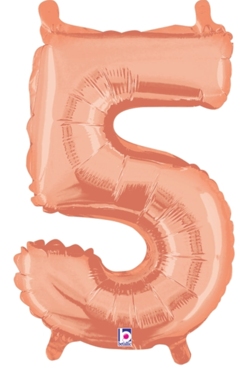 Foil Numbers- Rose Gold