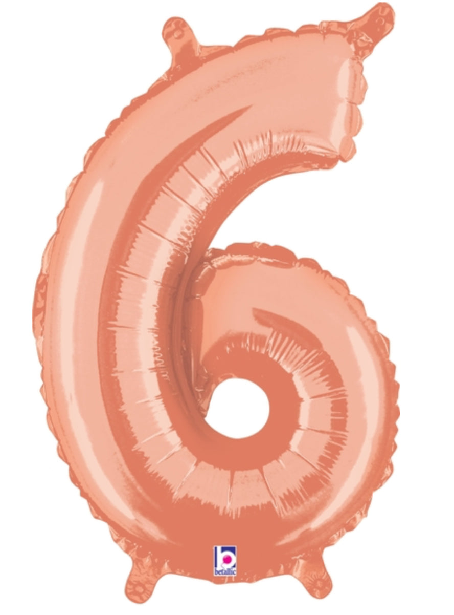 Foil Numbers- Rose Gold