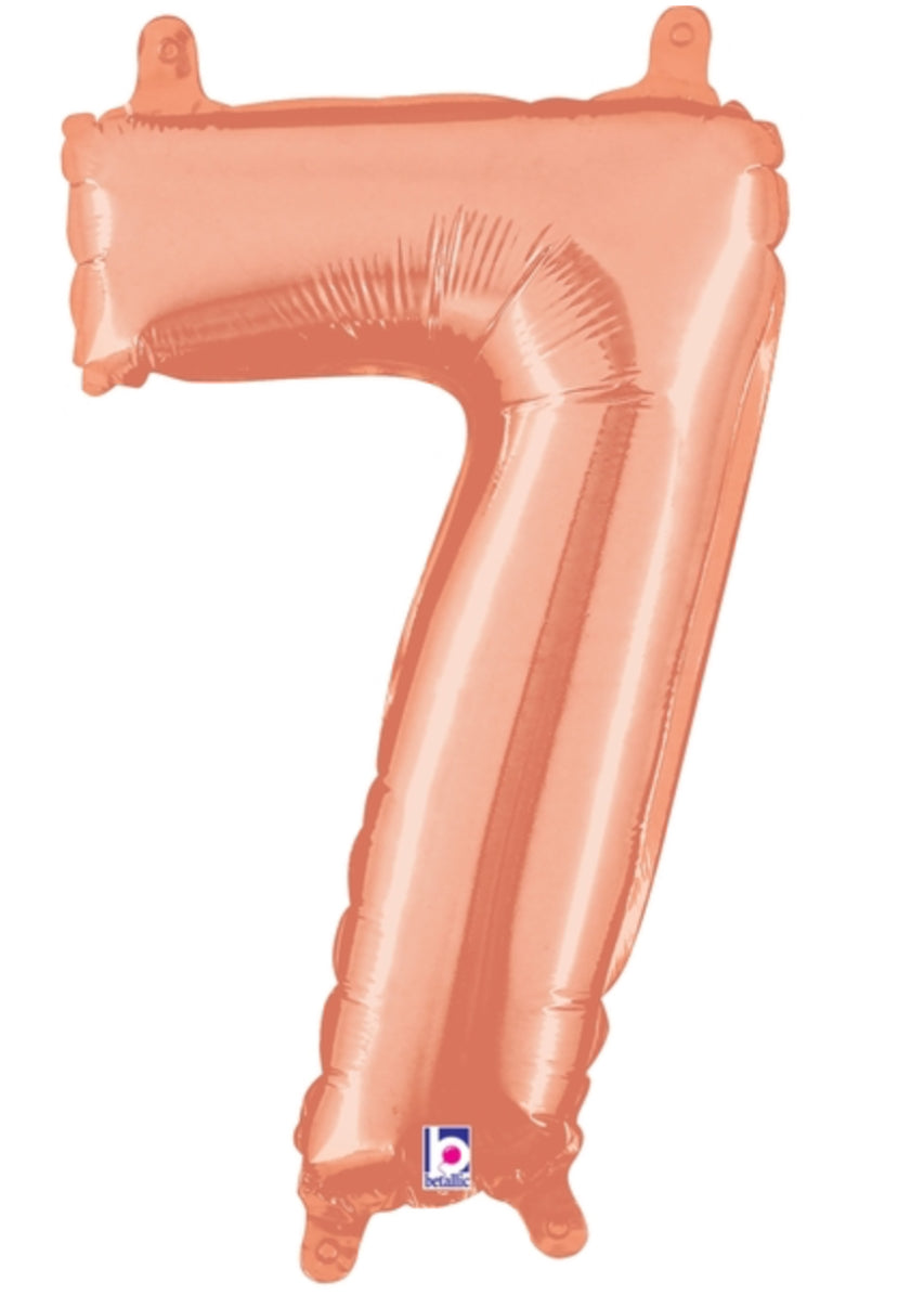 Foil Numbers- Rose Gold