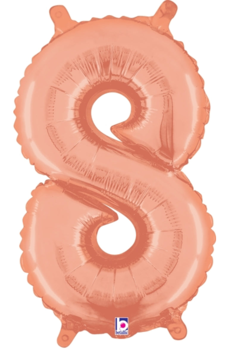 Foil Numbers- Rose Gold