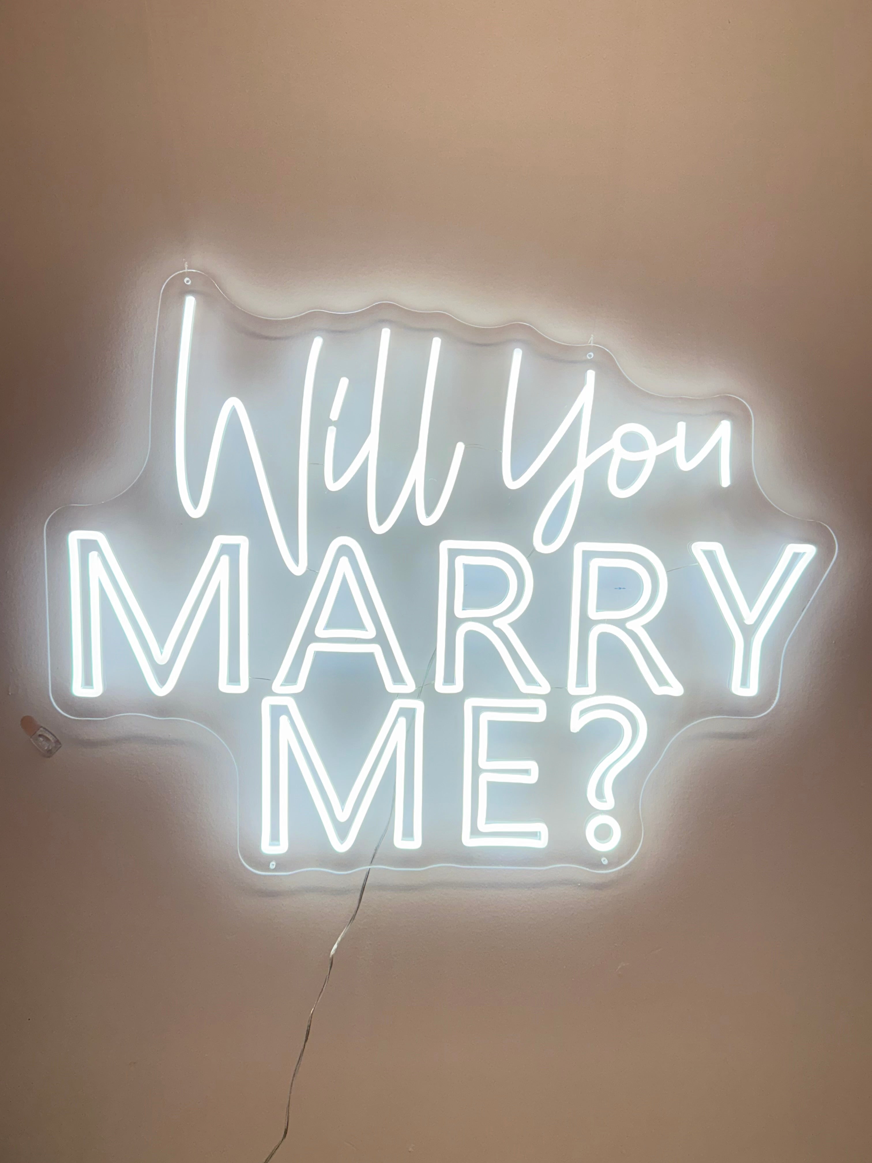Neon Light- Will You Marry Me?